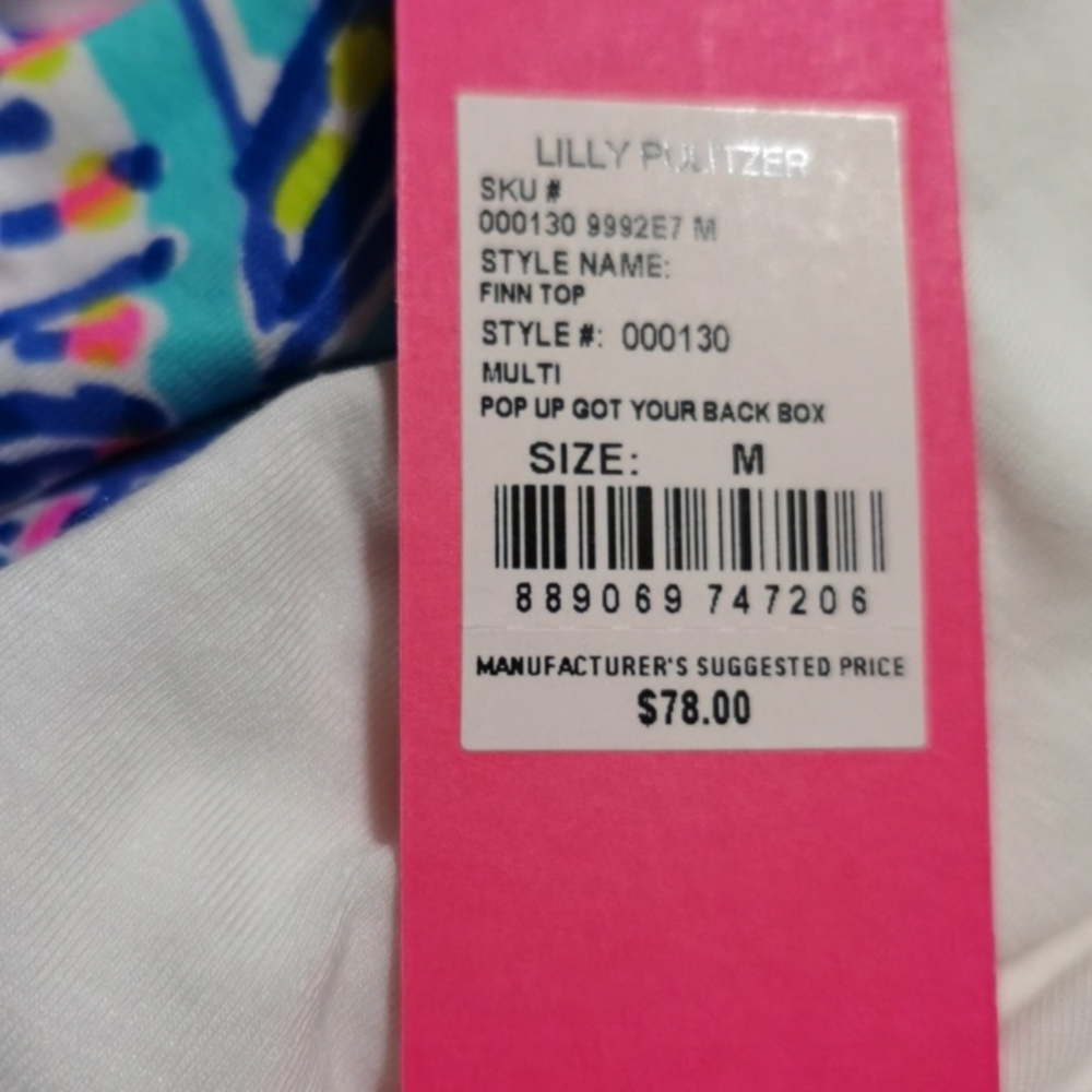 NWT Lilly Pulitzer Finn Top XS,M, XL - Picture 15 of 15
